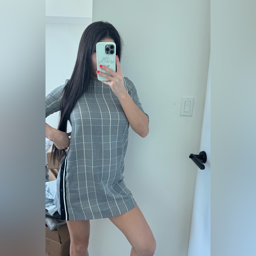 Plaid Gray Dress